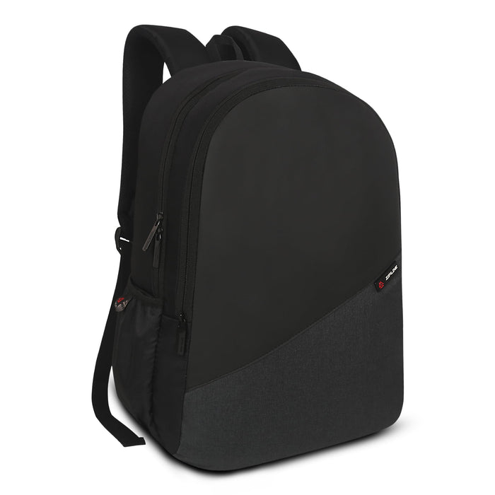 Zipline Backpack Bag for Men Women 24L Casual Laptop Bag 15.6 inch Office Bag for Men Water Resistant Sleek Smart Bag for Boys - Black