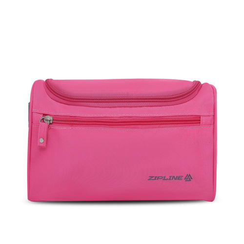 Travel Bag -Toiletry Organizer Hanging Dopp Kit for Men, Cosmetics Pouch for Women (Pink)