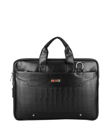 Zipline Office Faux Leather laptop bag for Men - Fits 14/15.6/16 inch Laptop Messenger Bags For Mens (1-Brown Bag)
