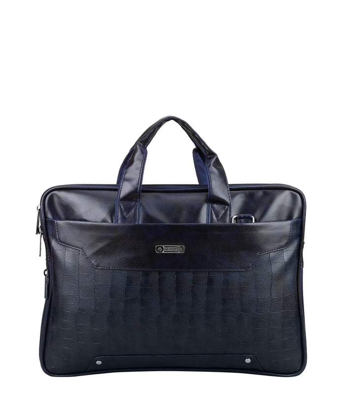 Zipline Office Faux Leather laptop bag for Men - Fits 14/15.6/16 inch Laptop Messenger Bags For Mens (1-Brown Bag)