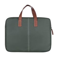 Zipline Office Casual Faux Leather laptop bags for women office use - Fits 13/13.5/14 inch Laptop/Macbook/Macbook Pro/Tablet office bags for women (1-Green Bag)
