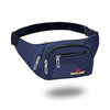Waist Bags for Men Women- Premium Stitching, Branded Zippers, Waterproof Pocket, Large Fanny Pack for Hiking Travel Camping Running Sports Outdoors, Money Belt with Adjustable Strap (Blue)