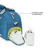 Zipline Duffle Bags, Gym Bags for Men and Women, Mini Sports Bag, Kit Bag, Small Travel Bag for Men, Duffle Bag for Gym with Shoe Compartment (T-Blue)
