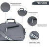 Zipline Duffle Bags, Gym Bags for Men and Women, Mini Sports Bag, Kit Bag, Small Travel Bag for Men, Duffle Bag for Gym with Shoe Compartment (Grey)