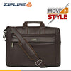 Zipline Laptop bags for men office use | Faux Leather Laptop Bag for Man - Fits 14/15/15.6 inch Laptop/Macbook/Macbook Pro/Tablet Messenger Bags for Mens (1-Brown Bag)