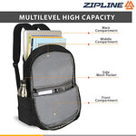 Zipline Polyester 33Ltr Laptop Bags Backpack for Men and Women college girls boys fits 15.6 inch laptop