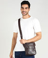 Zipline Sling Crossbody Travel Office Business Messenger One Side Shoulder Bag for Men and Women