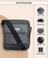 Zipline Sling CrossBody Travel Office Business Messenger One Side Shoulder Bag For Men & Women..