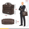 Zipline Laptop bags for men office use | Faux Leather SMALL laptop bag for Man - Fits 13 inch Laptop/Macbook/Macbook Pro/Tablet Messenger Bags For Mens (1-Brown Bag)