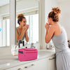 Travel Bag -Toiletry Organizer Hanging Dopp Kit for Men, Cosmetics Pouch for Women (Pink)