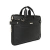 Zipline Laptop bags for men office use | Faux Leather Laptop Bag for Man - Fits 14/15.6/16 inch Laptop, Macbook, Macbook Pro Messenger Bags for Mens (1-Black Bag)