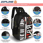 Zipline Casual backpack School bags for boys & Girls |35L Water Resistant backpack bags for women|Stylish,Lightweight,Durable|College bag for boys
