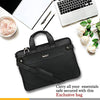 Zipline Laptop bags for men office use | Faux Leather Laptop Bag for Man - Fits 14/15.6/16 inch Laptop, Macbook, Macbook Pro Messenger Bags for Mens (1-Black Bag)