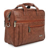 Zipline Laptop bags for men office use | Faux Leather SMALL laptop bag for Man - Fits 13 inch Laptop/Macbook/Macbook Pro/Tablet Messenger Bags For Mens (1-Tan Bag)