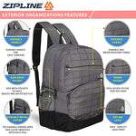 Zipline Polyester 33Ltr Laptop Bags Backpack for Men and Women college girls boys fits 15.6 inch laptop (Copy)