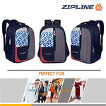 Zipline Casual backpack School bags for boys & Girls |35L Water Resistant backpack bags for women|Stylish,Lightweight,Durable|College bag for boys