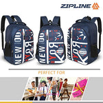 Zipline Casual backpack School bags for boys & Girls |35L Water Resistant backpack bags for women|Stylish,Lightweight,Durable|College bag for boys
