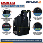 Zipline Casual backpack School bags for boys & Girls |35L Water Resistant backpack bags for women|Stylish,Lightweight,Durable|College bag for boys