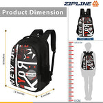Zipline Casual backpack School bags for boys & Girls |35L Water Resistant backpack bags for women|Stylish,Lightweight,Durable|College bag for boys