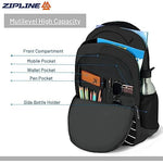 Zipline Casual backpack School bags for boys & Girls |35L Water Resistant backpack bags for women|Stylish,Lightweight,Durable|College bag for boys