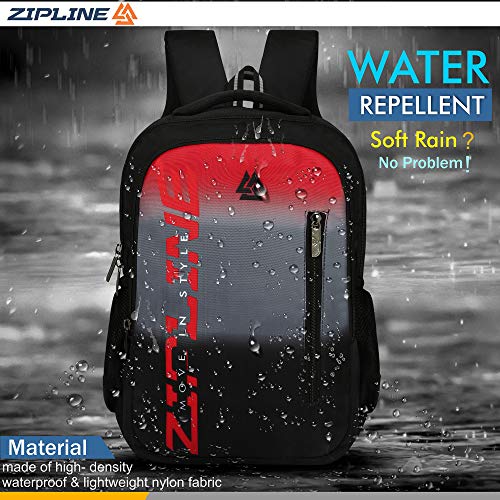 Zipline Casual backpack School bags for boys & Girls |35L Water Resistant backpack bags for women|Stylish,Lightweight,Durable|College bag for boys