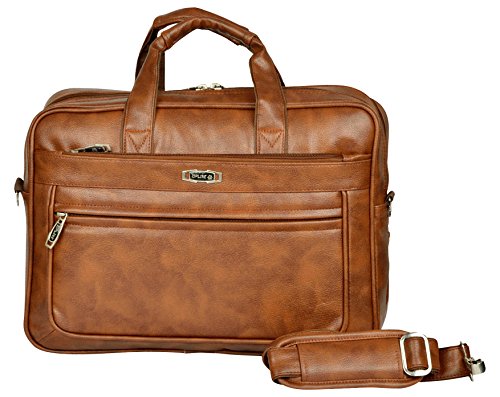 Zipline Laptop bags for men office use | Faux Leather Laptop Bag for Man - Fits 14/15/15.6 inch Laptop/Macbook/Macbook Pro/Tablet Messenger Bags for Mens