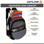 Zipline Casual backpack School bags for boys & Girls |35L Water Resistant backpack bags for women|Stylish,Lightweight,Durable|College bag for boys