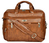 Zipline Laptop bags for men office use | Synthetic Leather Executive Formal 15.6 inch Laptop, MacBook & Macbook Pro Messenger/Office Bag for Man Women (Tan)