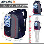 Zipline Casual backpack School bags for boys & Girls |35L Water Resistant backpack bags for women|Stylish,Lightweight,Durable|College bag for boys