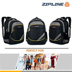 Zipline Casual backpack School bags for boys & Girls |35L Water Resistant backpack bags for women|Stylish,Lightweight,Durable|College bag for boys