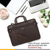 Zipline Laptop bags for men office use | Faux Leather Laptop Bag for Man - Fits 14/15.6/16 inch Laptop, Macbook, Macbook Pro Messenger Bags for Mens (1-Brown Bag)