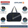 Zipline Men's and Women's Polyester Water Resistant Duffle Bag , 40L (Blue)