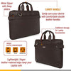 Zipline Laptop bags for men office use | Faux Leather Laptop Bag for Man - Fits 14/15.6/16 inch Laptop, Macbook, Macbook Pro Messenger Bags for Mens (1-Brown Bag)