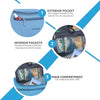 Travel Bag -Toiletry Organizer Hanging Dopp Kit for Men, Cosmetics Pouch for Women (Blue)
