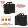 Zipline Laptop bags for men office use | Faux Leather SMALL laptop bag for Man - Fits 13 inch Laptop/Macbook/Macbook Pro/Tablet Messenger Bags For Mens (1-Black Bag)