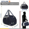 Zipline Men's and Women's Polyester Water Resistant Duffle Bag , 40L (Blue)