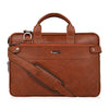 Zipline Laptop bags for men office use | Faux Leather Laptop Bag for Man - Fits 14/15.6/16 inch Laptop, Macbook, Macbook Pro Messenger Bags for Mens (1-Tan Bag)