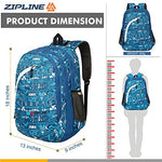 Zipline Casual backpack School bags for boys & Girls |35L Water Resistant backpack bags for women|Stylish,Lightweight,Durable|College bag for boys