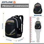 Zipline Casual backpack School bags for boys & Girls |35L Water Resistant backpack bags for women|Stylish,Lightweight,Durable|College bag for boys