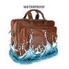 Zipline Laptop bags for men office use | Synthetic Leather Executive Formal 15.6 inch Laptop, MacBook & Macbook Pro Messenger/Office Bag for Man Women (Tan)