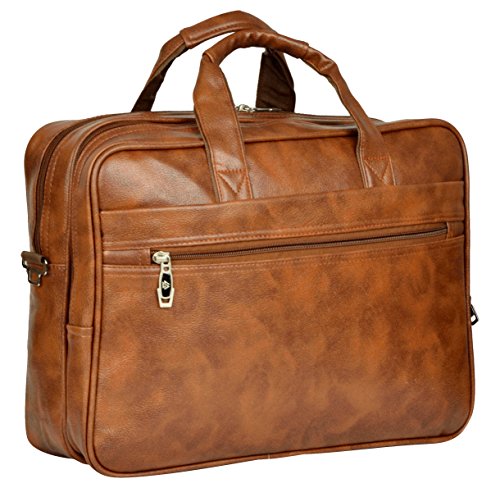 Zipline Laptop bags for men office use | Faux Leather Laptop Bag for Man - Fits 14/15/15.6 inch Laptop/Macbook/Macbook Pro/Tablet Messenger Bags for Mens