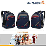 Zipline Casual backpack School bags for boys & Girls |35L Water Resistant backpack bags for women|Stylish,Lightweight,Durable|College bag for boys