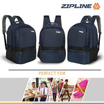 Zipline 35 Ltr, 19 inch Grey Laptop Backpack for Men & Women college girls boys fits 15.6 inch laptop macbook pro/tablet polyester Airline carry-on size