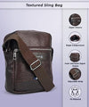Zipline Sling Crossbody Travel Office Business Messenger One Side Shoulder Bag for Men and Women