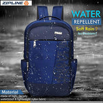 Zipline 35 Ltr, 19 inch Grey Laptop Backpack for Men & Women college girls boys fits 15.6 inch laptop macbook pro/tablet polyester Airline carry-on size