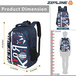 Zipline Casual backpack School bags for boys & Girls |35L Water Resistant backpack bags for women|Stylish,Lightweight,Durable|College bag for boys
