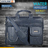 Zipline Laptop bags for men office use | Synthetic Leather Laptop Bag for Man Women, 15.6" Compatible Laptop, Macbook, Macbook Pro Messenger Bags for Men & Women (1-Blue Bag)