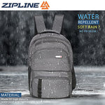 Zipline 35 Ltr, 19 inch Grey Laptop Backpack for Men & Women college girls boys fits 15.6 inch laptop macbook pro/tablet polyester Airline carry-on size