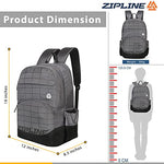 Zipline Polyester 33Ltr Laptop Bags Backpack for Men and Women college girls boys fits 15.6 inch laptop (Copy)