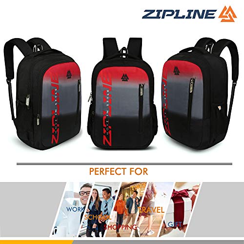 Zipline Casual backpack School bags for boys & Girls |35L Water Resistant backpack bags for women|Stylish,Lightweight,Durable|College bag for boys